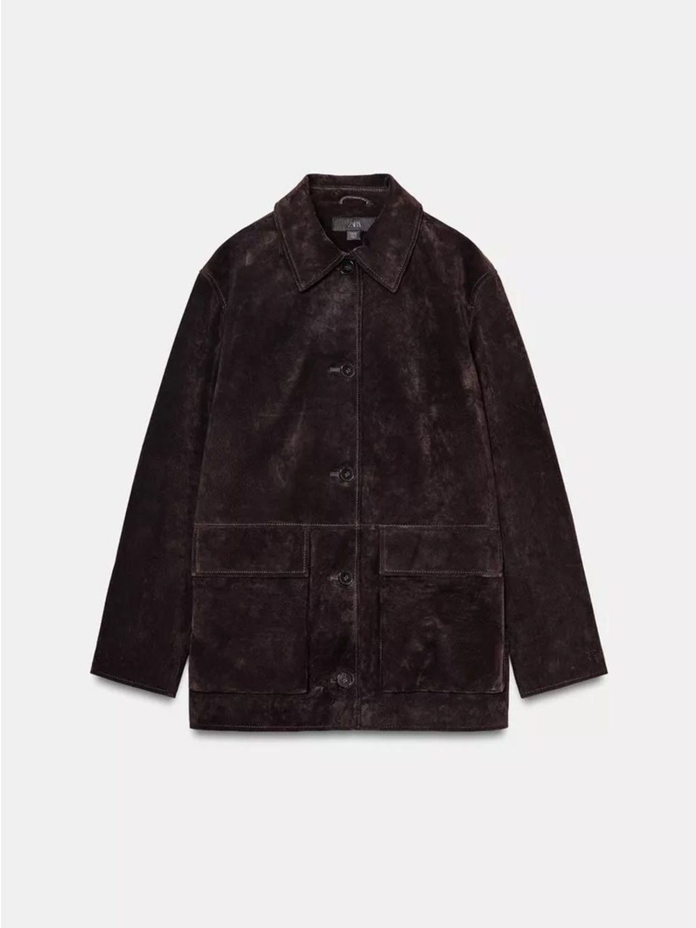 ZARA 100% LEATHER SUEDE JACKET